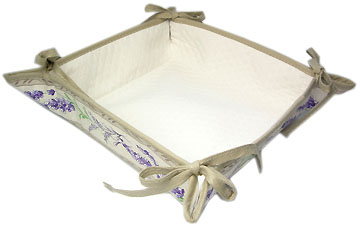 Provencal bread basket, Jacquard (lavender 2007. raw) - Click Image to Close